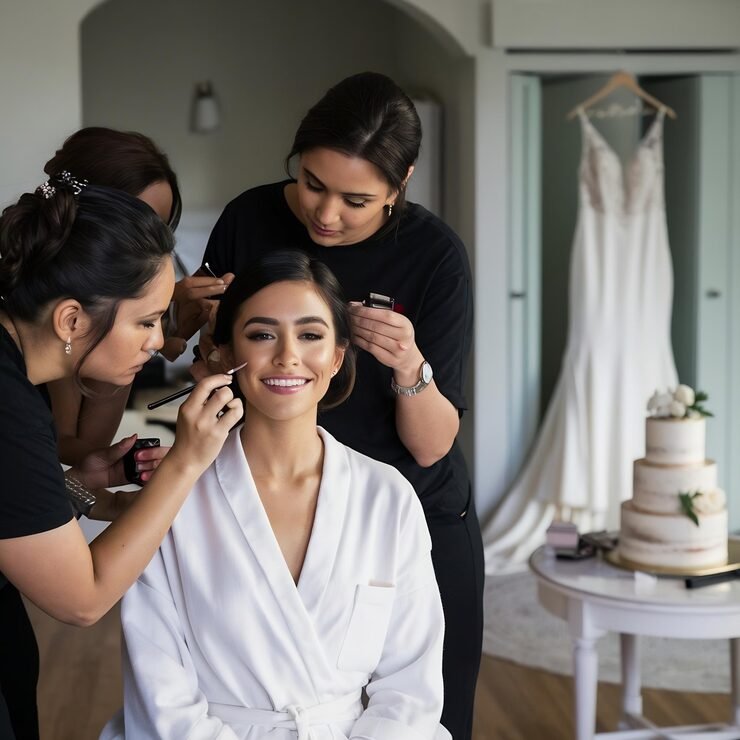 Group MakeAup and Hair Do Services at Home